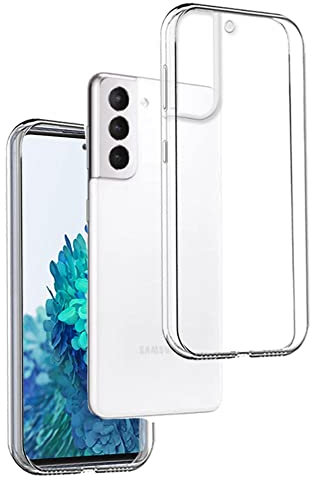 REY Cover in Gel TPU Trasparente per Samsung Galaxy S21 Fe 5G, Ultra Sottile 0,33 mm, Morbido Flessibile, Custodia Silicone