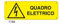 NEW CARTELLO SEGNALETICO UNI - Quadro Elettrico - Adesivo Extra Resistente, Pannello in Forex, Pannello In Alluminio (PANNELLO IN FOREX 30X12 cm)