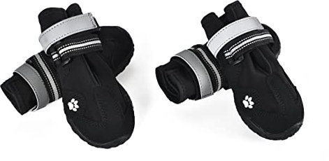 Amazon Basics wasserdichte, rutschfeste und reflektierende Hundeschuhe, 5,6 x 6,6 cm