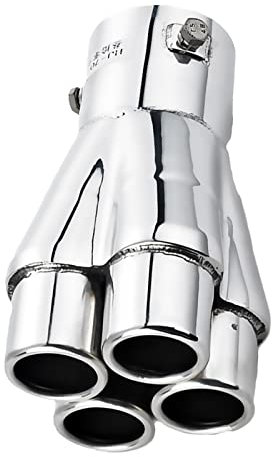 Auspuffrohr Edelstahl Auto Auspuff Endschalldämpfer 4 Spitzen Schalldämpfer Rohr SUV Diesel Auspuff Endrohr Endschalldämpfer Endrohr