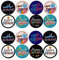 Oblique Unique® Geburtstag Sticker Happy Birthday Deko Aufkleber 16 Stück Feier Party Geschenk Dekoration Geschenkdeko Geburtstagsdeko