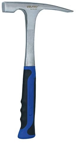971 Gram All Steel Brick Hammer Brick Layer Laying Chipping Masonry Rubber Grip