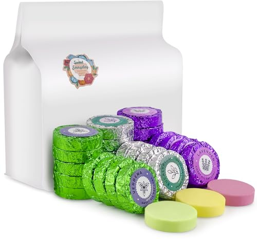 Shower Steamers Multi-Quantity Packed (45PCS) Women/Men Gift Set–Lavender, Verbena, Eucalyptus Aromatic Shower Bombs, Individually Wrapped Tablets for Mother's Day & Anniversaries