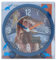 Depesche 12155 Dino World - Wecker für Kinder in Blau mit Dino-Motiv, lautlose Uhr mit Licht-Funktion, inklusive Batterie