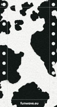 Funwave Sitzbezug mit Motiv Kuhfell für unseren Funwave Edelstahlrodel