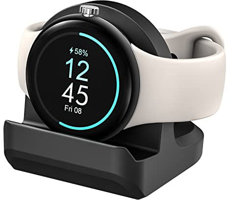 Stand for Google Pixel Watch, Google Smartwatch 41mm Charger Dock with Non-Slip Silicone and Cable Management Slot, Charging Holder Stable and Protection(Cable Not Included)