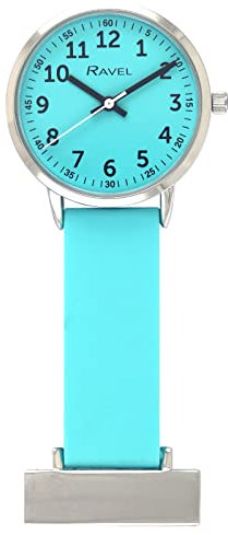 Ravel - Vibrant Silicone Nurses Watch - Analogue Quartz - R1107.6 - Bright Turquoise