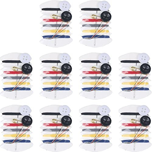Wudaizhi 10pcs Set Mini Portable Sewing Kit Nadel -Faden -Taste Pin Travel Haushaltswerkzeuge Handnähtasche Für Reisebotte Hotel Suppliesh