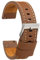 diloy Vintage Lederarmband gewachst weiße Naht XL – Extra lang handgefertigt – Für sportliche oder klassische Uhren – Größen 18mm 20mm 22mm 24mm 384EL Hellbraun 20mm