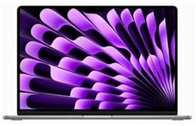 Apple 2023 MacBook Air Portable mit M2 Chip: 15,3 Zoll Liquid Retina Display, 8 GB RAM, 512 GB SSD Speicher, FaceTime HD 1080P Kamera, kompatibel mit iPhone/iPad; Space Grau