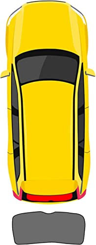 TOYOCC Coche Ventanas Laterales Parasoles para Ford Focus 2004-2007 2008 2009 2010, Delanteras Trasera Ventana Lateral Transpirable Calor Protección Parasoles Accesorios,Rear-Windshield