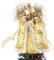 Tefola Engel-Baumkronen-Figur, 12,6-Zoll-LED-Weihnachtsbaumspitze, Stern-Engel-Dekoration, Weihnachtsengel, schöne Weihnachtsdekoration (Gold)