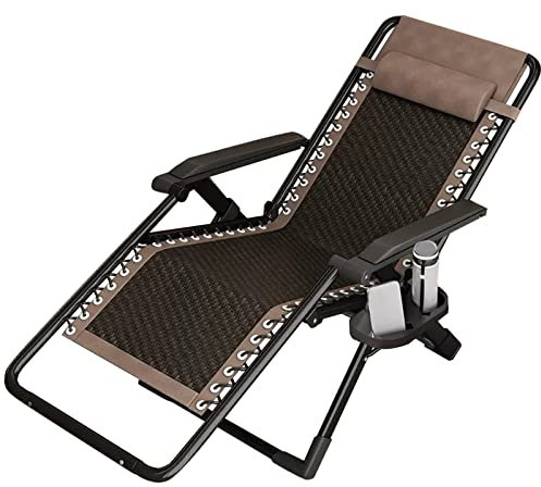 KAZUP Klappbare Liege-Sonnenliege, Rattan-Liegestuhl für den Außenbereich, Gartenliegen und Liegestühle, Terrassen-Loungesessel, Relaxsessel, Campingstühle, Strandkorb, Liegestühle