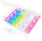 Großer Pillen-Organizer, Pillendose, Tabletten-Organizer, Pillendosen, 7 Tage, 4 Mal am Tag, Medikamenten-Organizer mit 28 Fächern, Dosierbox für Medikamente, Vitamine und Lebertran