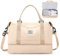 Bolsa de Viaje 45x36x20 para Easyjet, Bolsa de Deporte, Bolsa de Mano Equipaje,Bolsa de Gimnasio Impermeable,Bolsas de Fin de Semana para Mujer,Bolsa de Natación para Playa,E5-Beige