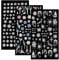 Nagelsticker Weihnachten, 5D Nail Art Sticker, Schneeflocken Stereoskopische Selbstklebende Nagelaufkleber, DIY Maniküre Aufkleber für Weihnachten, Nail Art Sticker Dekoration Nageldesign Zubehör