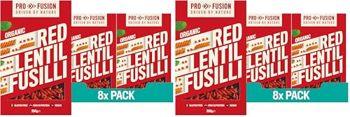 Profusion Organic Red Lentil Fusilli 250g - Pack of 2