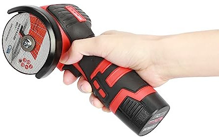 Cordless Angle Grinder,18V Brushless Angle Grinder Tool with 2 x 3.0Ah Batteries and 1 Charger, Handle Electric Polishing Machine for Grinding Cutting Polishing and Sharpening