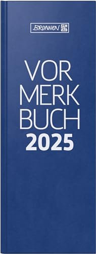 BRUNNEN Vormerkbuch Mod. 786 2025 | 110×297 mm, Kunststoff, blau