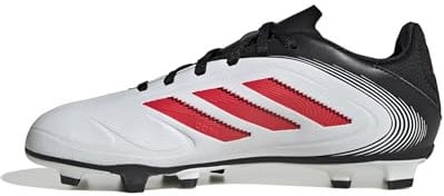 adidas COPA Pure III Club FG/MG Football Boots Kids Fußballschuhe, Cloud White/Lucid Red/Core Black, 21 EU