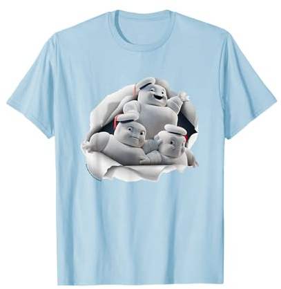 Ghostbusters Mini Pufts Breaking Through Chest Big Poster T-Shirt