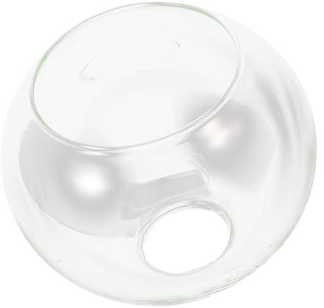 Artibetter Abat-jour Verre Globe Transparent Pour Lustres Et Appliques Murales Double Ouverture Design Moderne Installation Facile Pour Éclairage Chaleureux Et Élégant