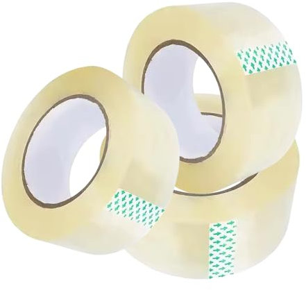 1ABOVE Clear Packing Tape 48mm x 66m (3 Rolls) — Heavy Duty 54 Microns | Strong Parcel Tape for Moving Boxes, Packaging & Shipping