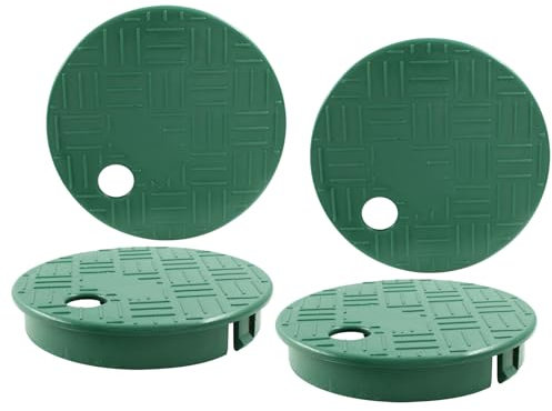 Waziaqoc Sprinkler-Ventilkastenabdeckung, ID 14 cm Außendurchmesser, 15,2 cm Ventilkastendeckel für Sprinkler, Rasen, Hof, Bewässerungssystem