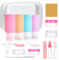17 Pack 90ML Silicone Bottle Set, TSA Approved Travel Size Toiletry Containers for Shampoo Leak Proof Travel Accessory Containers with Tag, Refillable Reusable for Shampoo Conditioner Lotion Body Wash