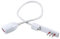 Prolunga bianca da 50cm con spina ultrapiatta 10A e presa 10A, spina piccola, ideale per spazi ristretti, dietro mobili e elettrodomestici, prolunga salva spazio
