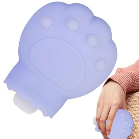 Xvilmaun Hot Water Bottle,Hot Water Bed Warmer Cat Paw Shape | Refillable Winter Heating Supplies Silicone for Hands Feet, Long Lasting Warmth