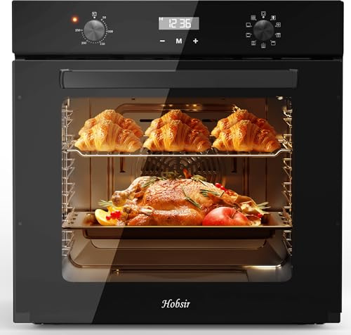 Four électrique Encastré Grande Capacité 60L, 9 Fonctions de Cuisson Hobsir