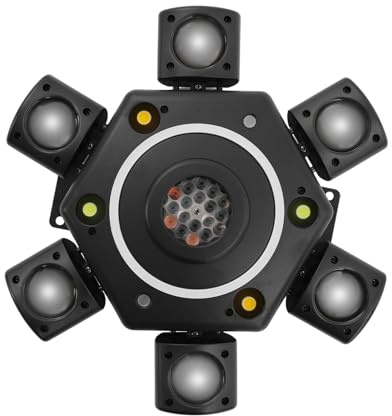 LED Bühnenlicht 100W RGBW Laser Licht mit DMX512 540° drehbar für Party Konzerte Clubs Bars Hochzeiten, Strobe Licht mit Fernbedienung und effizienter Wärmeableitung