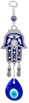 Türkisches blaues Auge Evil Eye Amulett Wandbehang Metall Fatima,Türkisches Auge Evil Eye Ornament Amulett Startseite Anhänger