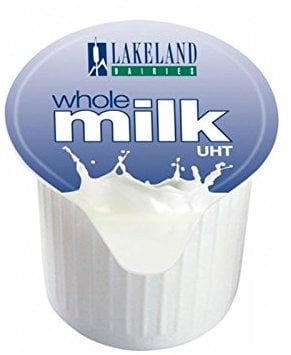 Lakeland Full Fat Milk Pots {Pack of 240} UHT