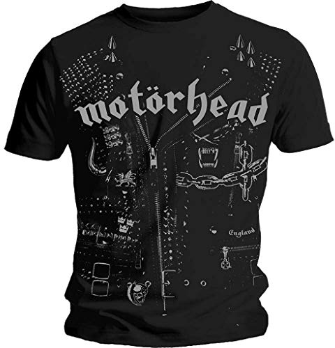 Motorhead 'Leather Jacket' T-Shirt (Large) Black
