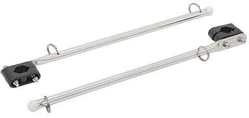 NovelBee Flaggenmast aus Edelstahl, für Boot, Yacht, Marine, 2 Stück