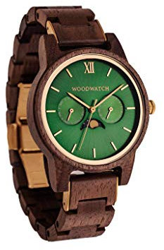 WoodWatch Hunter | Holzuhren für Herren - Armbanduhr Holz männer Premium | Wood Watch for Man | umweltfreundliches Produkt, wir Pflanzen 1 Baum für Jede Uhr
