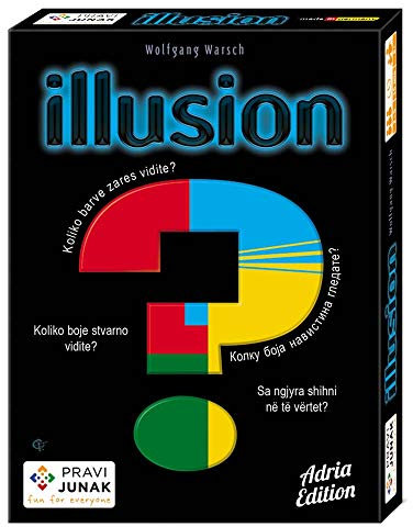 Pravi Junak Illusion Adria Edition Card Game - Engaging Visual Perception Game for Family Fun - Unique Card Games for Ages 8 and Up, 15 min, 2-5 Players, Multilingual Rules Included