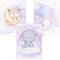 Emadele premium Poster Set fürs Babyzimmer – 3 Zauberhafte, pastellfarbene Kunstdrucke fürs Kinderzimmer - Mädchen & Jungen - DIN A4 ohne Bilderrahmen - Klimaneutraler Druck MADE IN GERMANY