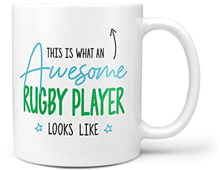 TeHe Gifts This is What an Awesome Rugby Player Looks Like Gift Idea Birthday 10oz Ceramic Mug