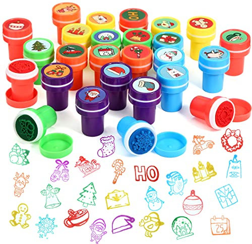 Kesote Stempel Kinder 26 Stempel Weihnachten Stempelset Geschenk Set Mitgebsel Party Deko