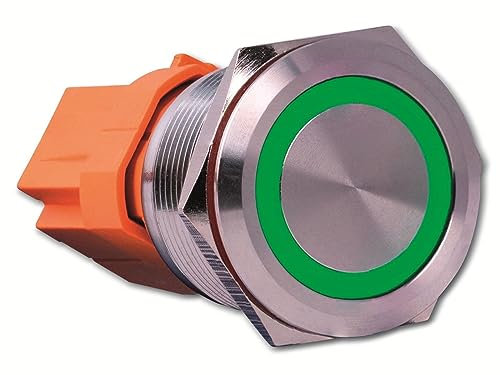 Joy-it BUTTON22C-M-GR Tastschalter 250 V/AC 15A 1 x Ein/Aus IP67, IK10 tastend 1St.