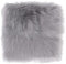 Sibba Kunstfell Teppich Stuhlkissen 30 cm Klein Quadratisch Sitzbezug Flauschiges Kissen Teppichmatte Weich Flauschig Wohnzimmerschlafzimmer Sofa Fotografie Kinderzimmer Stuhl-Sitzkissen Dekor (Grau)