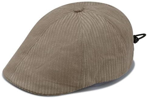 Clakllie Newsboy Flat Cap Herren Schirmmütze Tweed Gatsby Barett Mit Kordelzug Classic Shelby Mütze 6 Panel Baumwolle Schlägermütze Tellermütze Baskenmütze