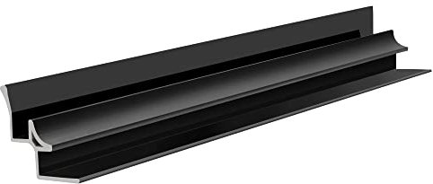 NRG 10mm Bathroom Wall Panel Trims Internal Corner Profile for Large PVC Wall Panels 2.6m Long Black