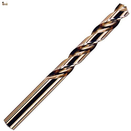 BricoLoco.com Broca metal acero rápido cobalto. HSS-CO. Caja 5 brocas de 12 mm. Aceros duros e inoxidables. Ángulo corte 130º. Mango cilíndrico. Industrial. (12 mm. Diámetro)