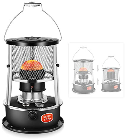 Vendics Kerosin-Öl-Heizung Für Indoor Retractable Kerosin Herd 34Cm-46Cm Ohnem Camping Heizungen Notfall-Heizung Portable Grün/Schwarz/Black