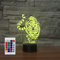 SUPERHONGJIHAO Nachtlicht für Kinder 3D Tiger LED Lampe mit Fernbedienung 16 Farbwechsel