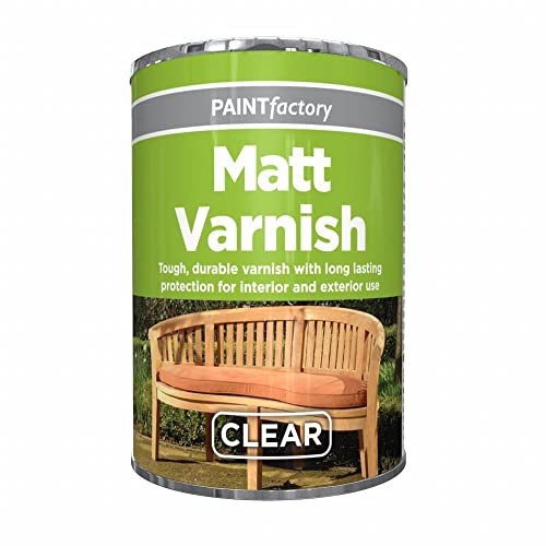 Z&A Clear Varnish Paint Tin 300ml - Tough, Durable Excellent Coverage - Matt Gloss Yacht Finish - Quick Drying All Purpose Interior and Exterior Use - for Metal Wood Plastic (Varnish Matt Tin)